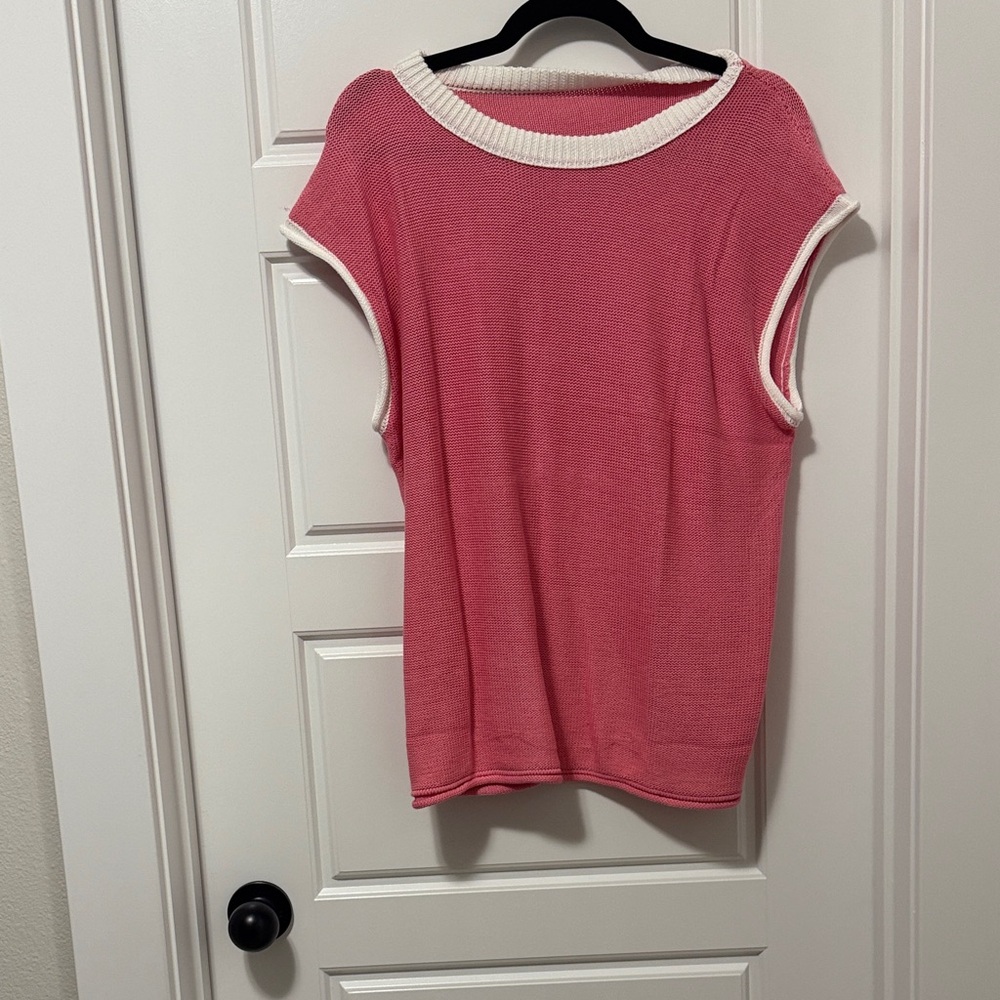 Pink Knit Women's Top